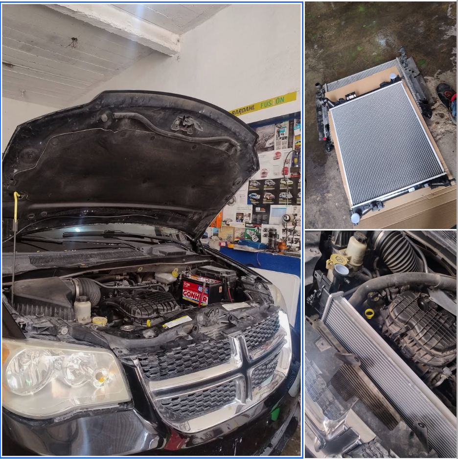 Servicio al sistema de enfriamiento realizado en BRM Servicios Automotrices
